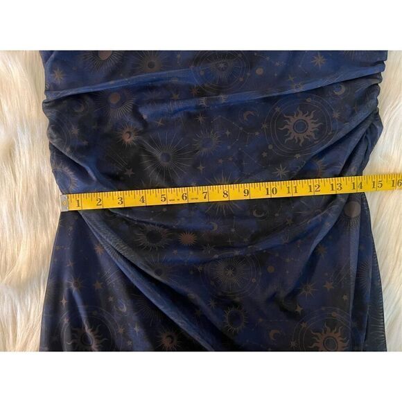 Cosmic Aura Celestial Ruched Cami Dress Plus Size 1 - Picture 5 of 8